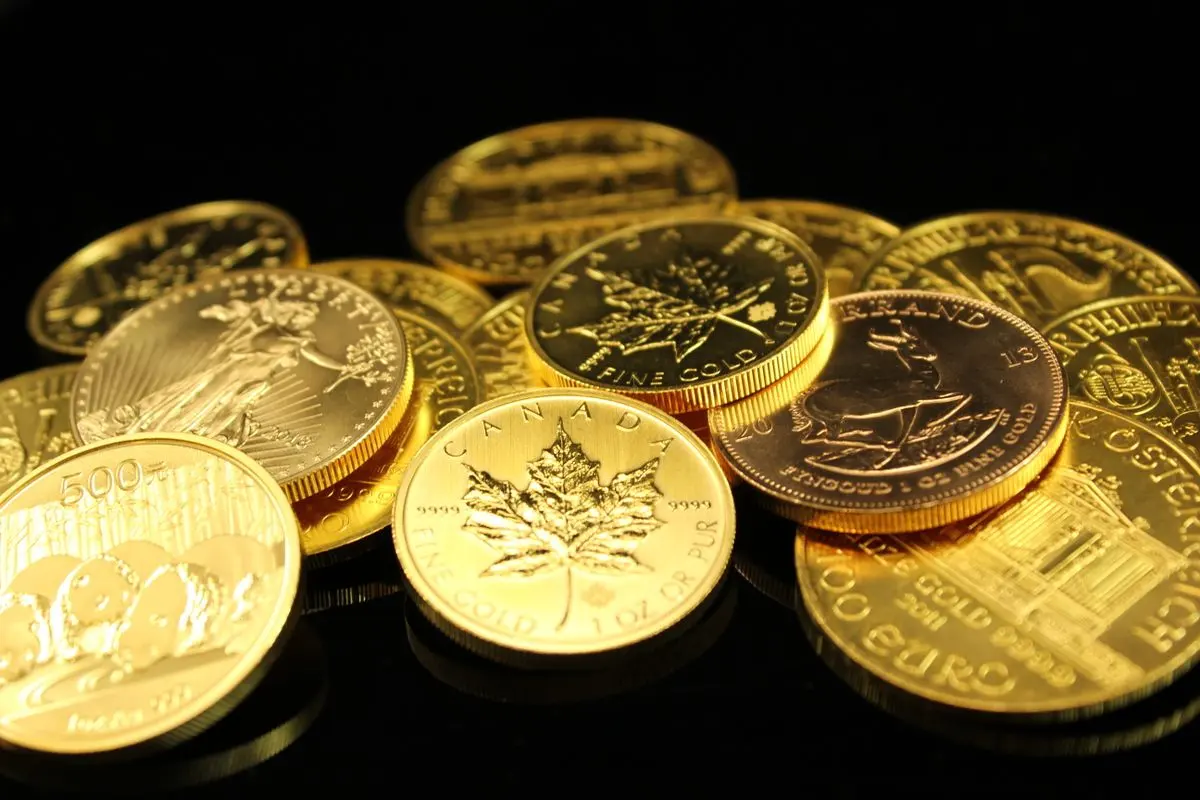 Moedas de ouro 999